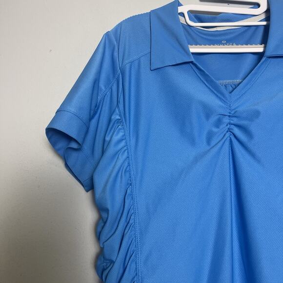 Athleta Women's T Shirt Blue Activewear Athleisure Sz L Tall - Picture 6 of 11